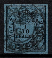 1852 1/30t Oldenburg, German States, Germany (Mi 2, Sc. 1, Canceled, CV $40)