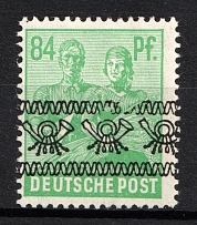 1948 84pf British and American Zones of Occupation, Germany (Mi. 51 I AF O II, CV $120)