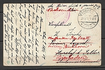 1917 German Field Post on a Postcard with Monastic Motifs