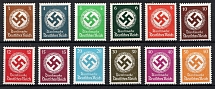 1934 Third Reich, Germany (Mi. 132 - 143, Full Set, CV $70, MNH)
