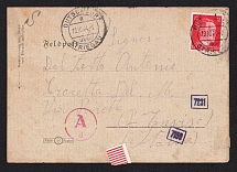 1944 (19 Oct) Third Reich WWII, German Propaganda, Germany, Field Post, Cover from Stsheg (Poland) to ?