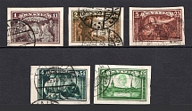 1932 Latvia (Imperforated, Full Set, Canceled, CV $20)
