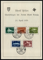 1939 Adolf Hitler Honorary Citizen of the Free City of Gdansk (Danzig)