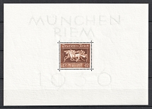 1936 Third Reich, Germany, Souvenir Sheet (Mi. Bl. 4 X, CV $40, MNH)