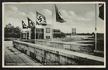 1938 Reich party rally of the NSDAP in Nuremberg, Congress Hall with Honor Tribune in the Luitpold Arena