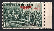 1939 Ecuador (DOUBLE Overprint, Print Error, Specimen, MNH)