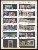 Worldwide Air Post Stamps and Postal History - Premium Retail Ready Stock - 1920's- 50's, well over hundred #102 cards filled with mainly mint complete sets and singles of countries from ''A'' to ''T'', including mint never …