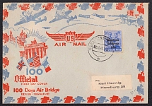 100 Days Air Bridge, Germany, Stock of Cinderellas, Non-Postal Stamps, Labels, Advertising, Charity, Propaganda, Airmail, First Day Cover