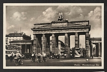 1937 'Berlin. Brandenburg Gate', Propaganda Postcard, Third Reich Nazi Germany