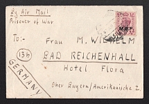 1948 (7 Jul) Great Britain POW cover to Bad Reichenhall (Germany, American zone of occupation)