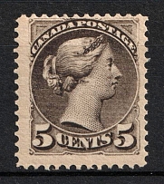 1889-97 5с Canada (SG 106, CV $190)