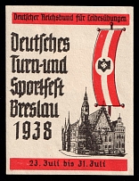 1938 'Gymnastics and Athletic Festival', Swastika, Breslau, Third Reich Propaganda, Cinderella, Nazi Germany
