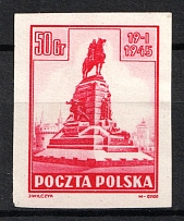 1945 50gr Poland (Proof, Imperforated, MNH)