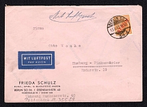 1940 (13 Aug) Berlin, Germany, Airmail Commercial Cover, send from Berlin to Hamburg