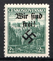 1938 2k Occupation of Rumburg, Sudetenland, Germany (Mi. 13 a, Signed, CV $80, MNH)