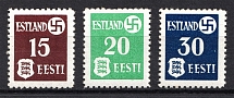 1941 Occupation of Estonia, Germany (White Paper, Full Set, CV $70, MNH)