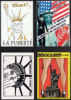 France, Anti-American Propaganda, Postcards