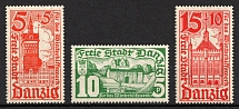 1935 Danzig Gdansk, Germany (Mi. 256 - 258, Full Set, CV $30, MNH)