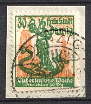 1921 30pf Danzig, Germany (Mi. 90, Canceled, CV $160)