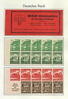 1940 Third Reich, Germany, Se-tenant, Zusammendrucke, Blocks (Mi. 115 B, 116 B, Margins, CV $120)