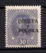 1919 30h Poland (Mi. 37, CV $260)