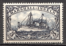 1901 Marshall Islands German Colony 3 Mark