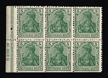 1919 Weimar Republic, Germany, Block (Mi. H - Bl. 2 II a A HAN 6, Margin, CV $130, MNH)
