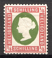 1873 Heligoland Germany 1/4 Sh (CV $35, `Eye`)