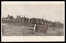 1918 'Bolshevik Barricades at Zabituy Station', Czechoslovakian Legion in Siberia, Russia, Civil War, Postcard