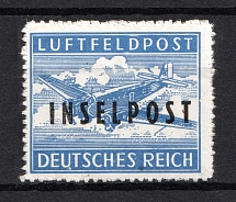 1944 Island Rhodes, Reich Military Mail Fieldpost `INSELPOST`, Germany (Mi. 8A II, Signed, CV $200, MNH)