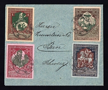 Russian Empire cover to Bern, franked with the full set of charity issue 