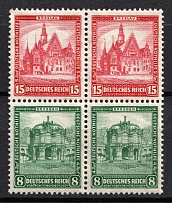 1931 Weimar Republic, Germany, Se-tenants, Zusammendrucke (Mi. S 90, CV $60)