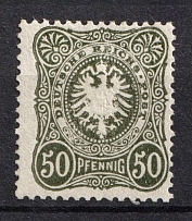 1880-1887 50pf German Empire, Germany (Mi. 44 I a, CV $360)