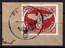 1944 Reich Military Mail Fieldpost Feldpost `INSELPOST`, Germany (Mi. 10 B b I, Canceled, CV $100)
