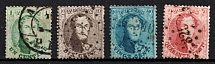 1865 Belgium (Sc. 13 - 16, Canceled, CV $60)