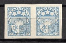 1923-25 Latvia Pair 30 S (Probe, Proof, MNH)