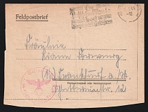 1945 (12 Jan) Third Reich, Germany, Military Mail, Field Post Feldpost