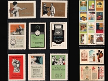 Elgin Watches, United States, Belgian Boy Scouts, Germany, Stock of Cinderellas, Non-Postal Stamps, Labels, Advertising, Charity, Propaganda (#30)
