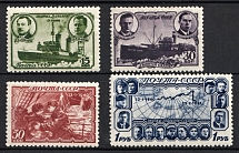 1940 The Polar Drift of the Ice-Breaker, Soviet Union, USSR, Russia (Full Set)