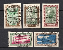 1932 Latvia (Full Set, Signed, Canceled, CV $150)