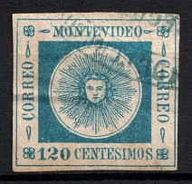 1859 120C Uruguay (Mi. 11, Used, CV$40)