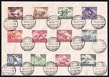 1943 Third Reich, Germany, Wehrmacht (Mi. 831 - 842, Full Set, Radolfzell Postmark)