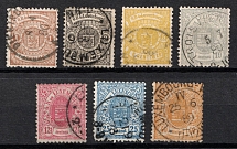 1875 Luxembourg (Mi. 27, 28, 30 c, 31 a, 32, 33, 35, Canceled, CV $220)