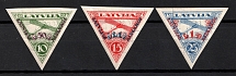 1931 Latvia, Airmail (Imperforate, Full Set, CV $60, MNH)