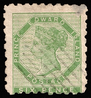 1861 6p Prince Edward Island, Canada (SG 4, Canceled, CV 1,120)