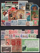 United States, Germany, Romania, Europe, Stock of Cinderellas, Non-Postal Stamps, Labels, Advertising, Charity, Propaganda (#167B)