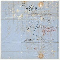 1858 Cover from St. Petersburg to Elsinor, Denmark (Dobin 3.08 - R4)