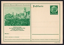 1937 Leipzig Exhibition Hall, 'Get to know Germany!', Third Reich, Germany, Postal Card