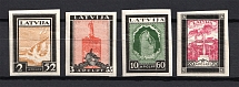 1933 Latvia Airmail (Imperforated, Full Set, CV $80, MNH/MH)