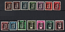1945 Glauchau, Local Post, Germany (Mi. 1 - 8, 10, 12, 14 - 17, CV $30)